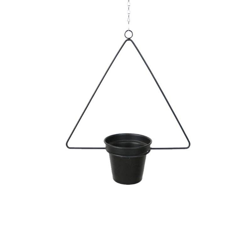 Metal nordisk stil plantebøjle kædehængende kurv blomsterpotte planteholder hjem have altan hængende blomsterpotte