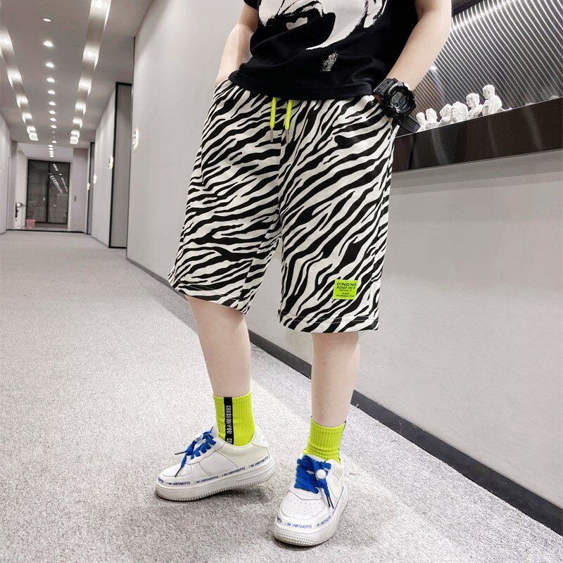 Pantaloncini estivi per bambini pantaloncini elastici in cotone solido per ragazzi pantaloni sportivi di moda pantaloni corti per bambini adolescenti abbigliamento da spiaggia per bambini