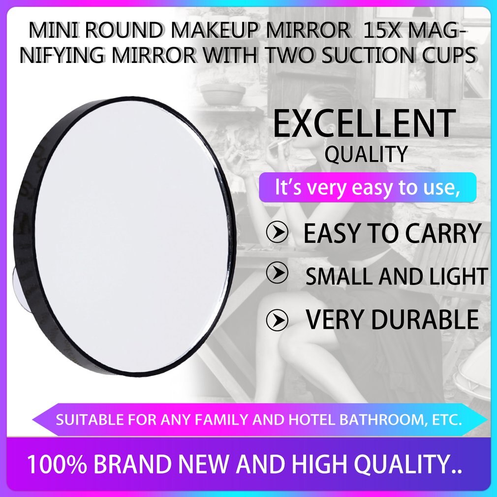 Makeup Mirror 5X 10X 15X Magnifying Mirror With Two Suction Cups Cosmetics Tools Round Mirror Magnification Top selling