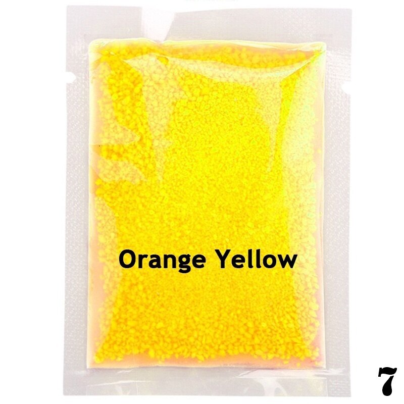 Partículas de Luz Súper fluorescentes de colores, pigmento brillante, arena brillante que brilla en la arena oscura, 2 uds.: 7