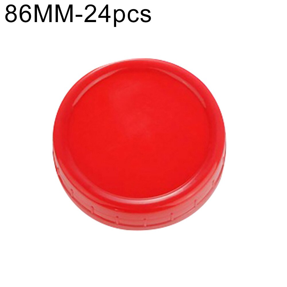 24Pcs Reusable Mason Jar Lids Cover Wide Mouth Mason Jar Lids Fermentation Lid Cap for Sauerkraut Kimchi Pickles Jar Lids Cover: Red / 86mm