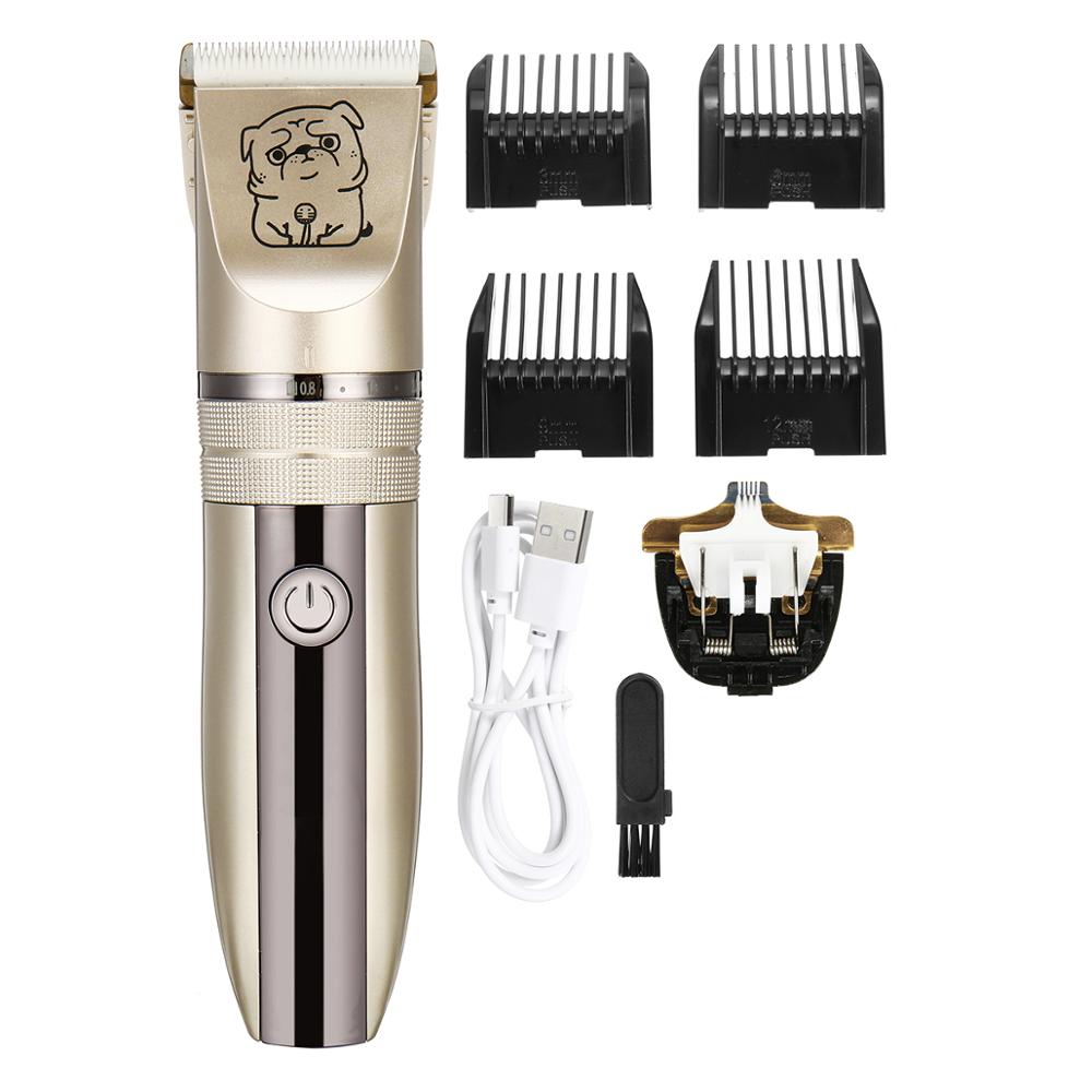 Low-noise Pet Hair Trimmer Clipper Remover Cutter Dog Grooming Cat Dog Hair Trimmer Electrical Pets Haircut Machine: Type J