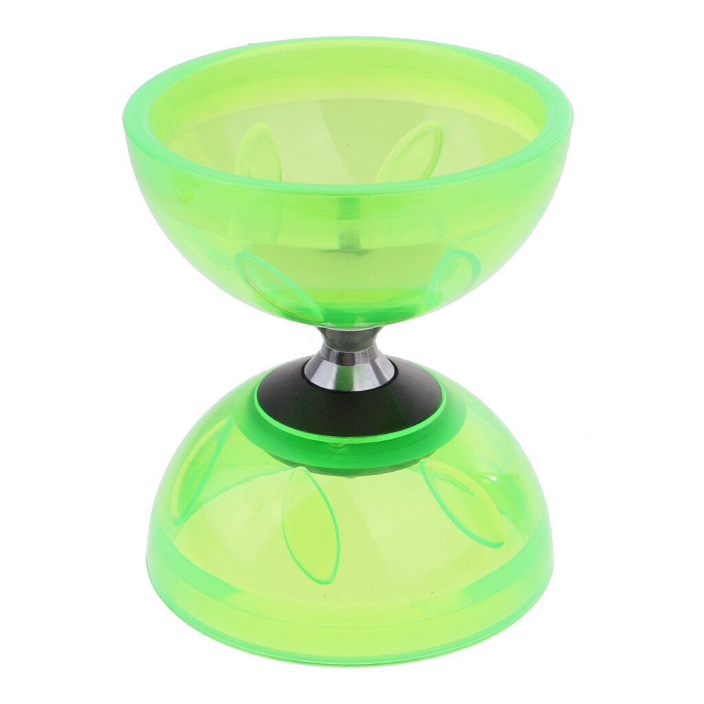 Diabolo Truc Stokken Set Traditionele Circus Game Jongleren Diabolo Speelgoed Clown: green 10.5cm