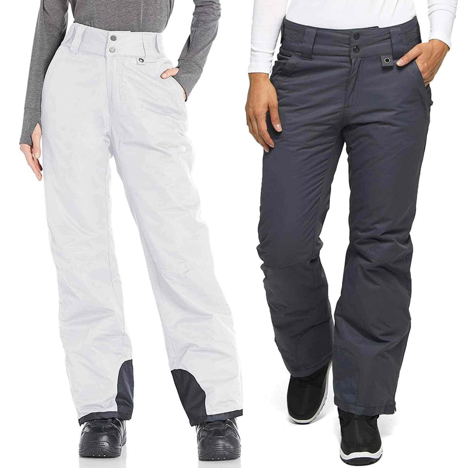 Vrouwen Winddicht Sportkleding Aislantes Geïsoleerde Sneeuw Overalls Effen Kleur Pocket Broek Broek Mannen Vrouwen Camping Ski Broek