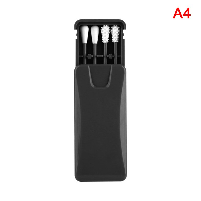 2/4Pcs/box Reusable Cotton Swab Cosmetic Silicone Buds Swabs Sticks