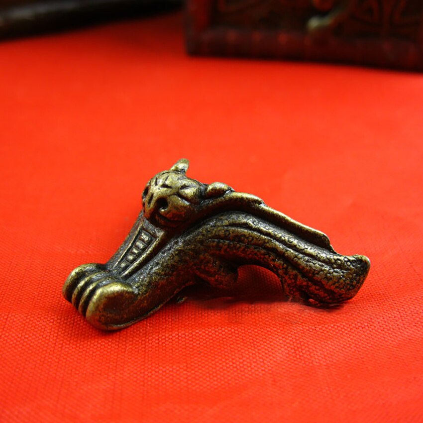 4 Pz/lotto 42x23mm Del Gufo Antico Contenitore di Monili Piedi Gamba di Legno di Caso di Protezione D'angolo Decorativo Gambe Mobili per contenitore di Regalo della Cassa DIY