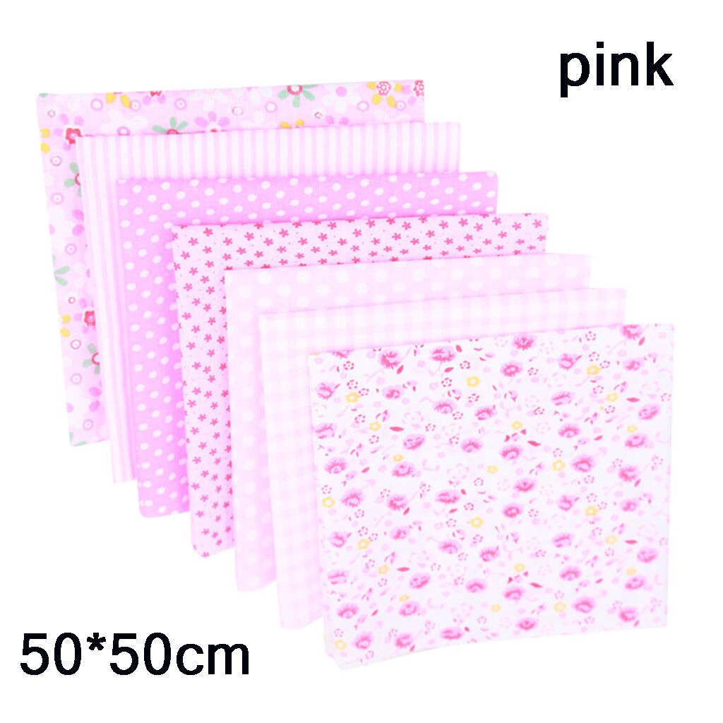 7 Pcs Katoen Craft Stof Bundel Patchwork Squares Quilten Naaien Patchwork Diy Katoen Thuis Naaien Diy Stof: 7