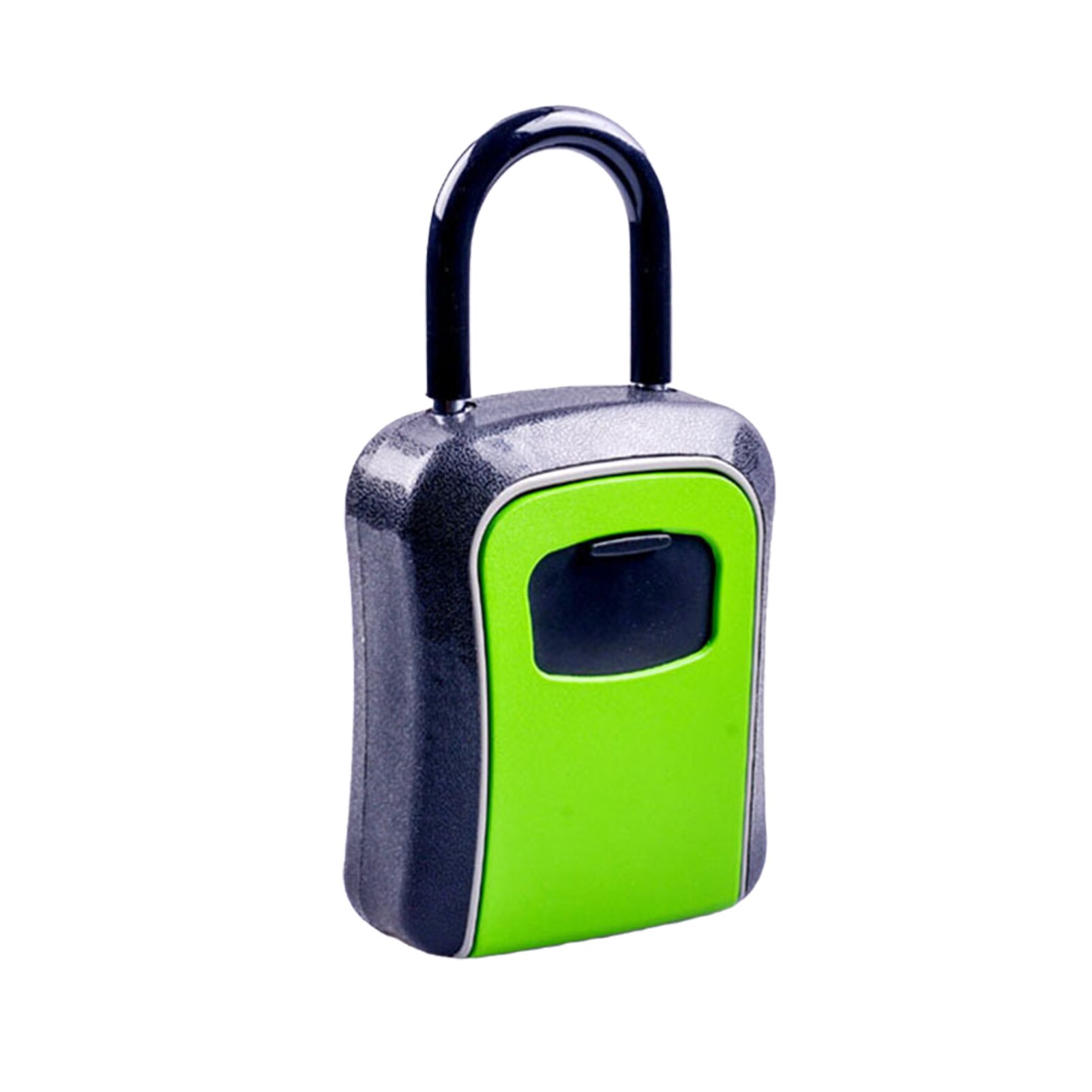 Key Storage Lock Box with Dust Cover Aluminum Alloy 4-Digit Combination Padlock Case Lockbox Key Safe Box Portable Storage: Green