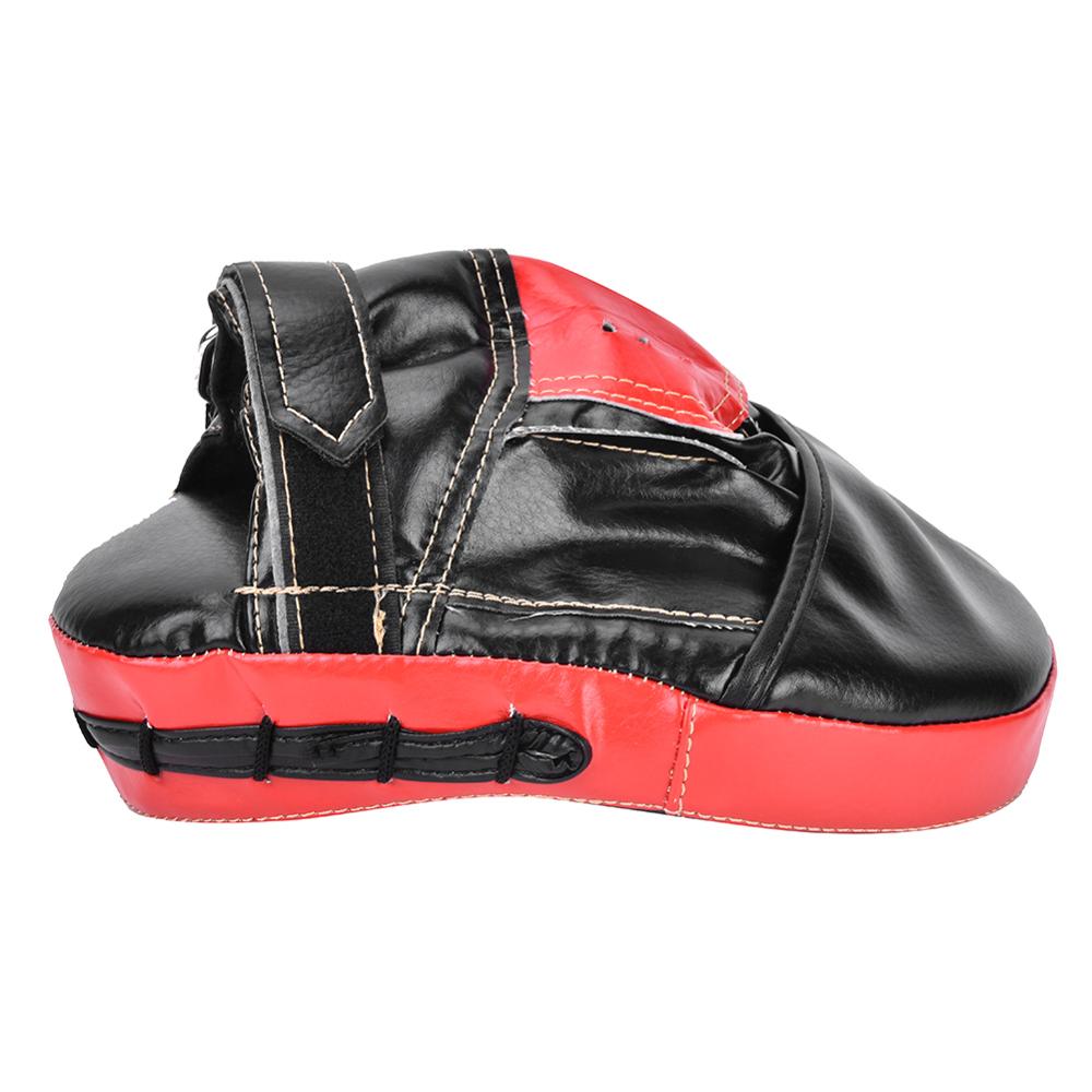 Kick Boxing Target Pad Gloves Leather Curved Boxing Hand Target Mitt Punching Pad Kickboxing Thai Training Pouch Bags