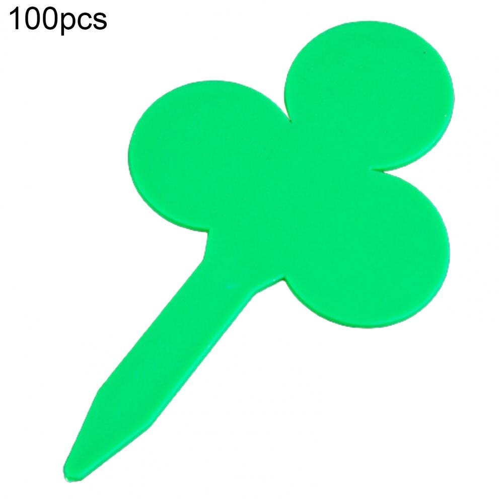100Pcs Durable Plant Labels Not Brittle Weather Resistant PP Funny Indoor Plants Labels for Nursery Decoration: green