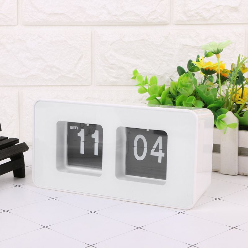 Flip Clock Retro Digital Auto Flip Desk Table Clock for Home Desk Decoration Clock Desktop Electronic Clock
