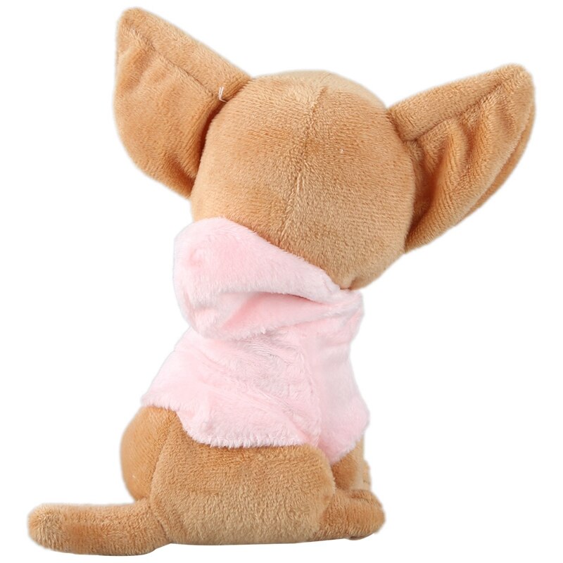 1 pièces 17Cm Chihuahua chiot enfants jouet Kawaii Simulation Animal poupée d'anniversaire pour les filles enfants mignon en peluche chien en peluche