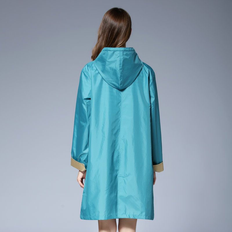 Waterproof Female Jacket Raincoat Women Nylon Bike Raincoat Long Pvc Hiking Impermeabile Jas Hujan Raincoat Bike BA60YY