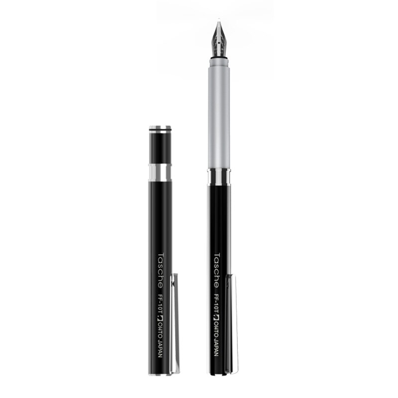 Original Japan OHTO FF-10T Tasche Fountain pen Mini short student pen Small and exquisite Signature pen Stationery Supplies: 1 pcs BK