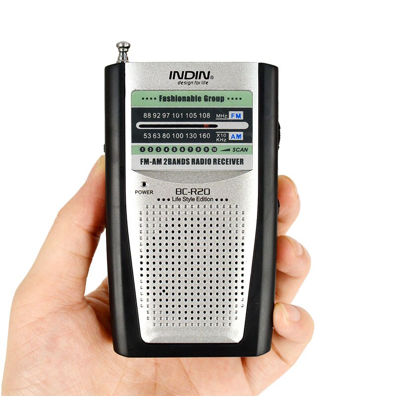 BC-R20 World Universal Antenna Radio Kit Pocket FM AM Radio