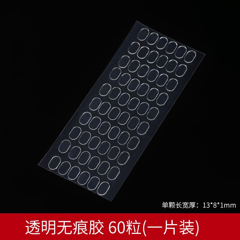 USER-X Traceless Lijm Transparant Dubbelzijdig Plakband Dot Waterdichte Acryl Lijm Ronde Sticker Blind Doos Cijfers: 60 PCS