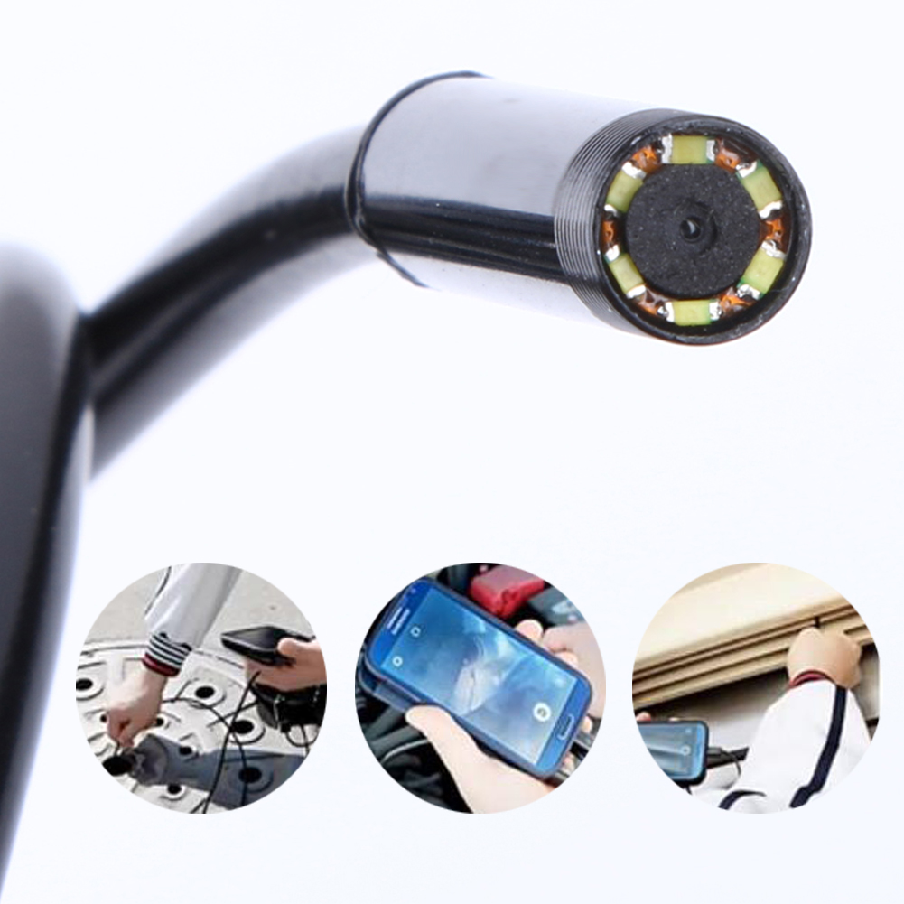 6LED Waterproof WiFI Borescope Inspection Endoscope Snake Tube Camera For i-125014