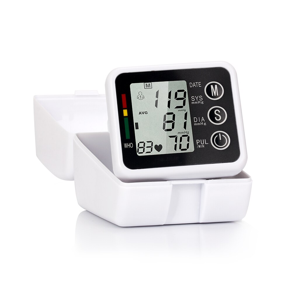 Moniteur de pression artérielle de poignet numérique OLIECO OLI-002R sphygmomanomètre automatique Portable poignet intelligent moniteur de fréquence cardiaque LCD