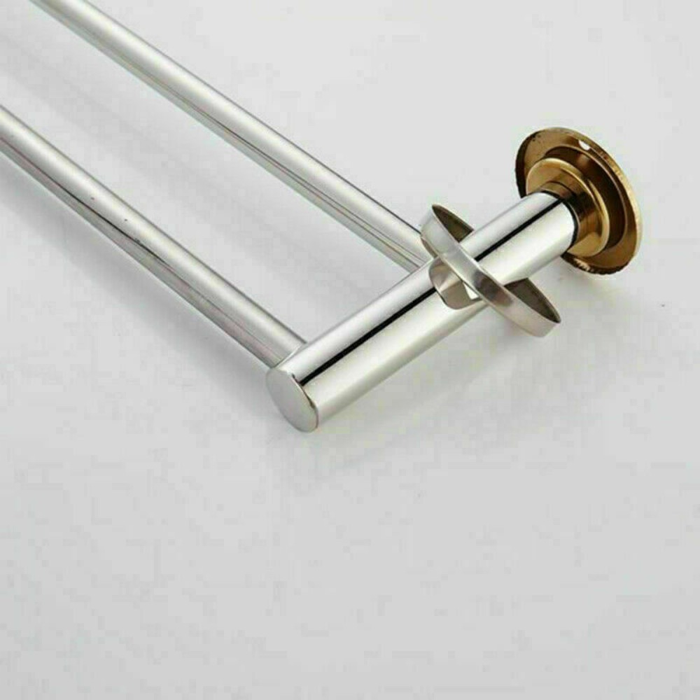 40/50Cm Muurbevestiging Enkele/Dubbele Handdoekrek Roestvrijstalen Opbergplank Huishoudelijke Badkamerhanger Houder Nuttige Hardware