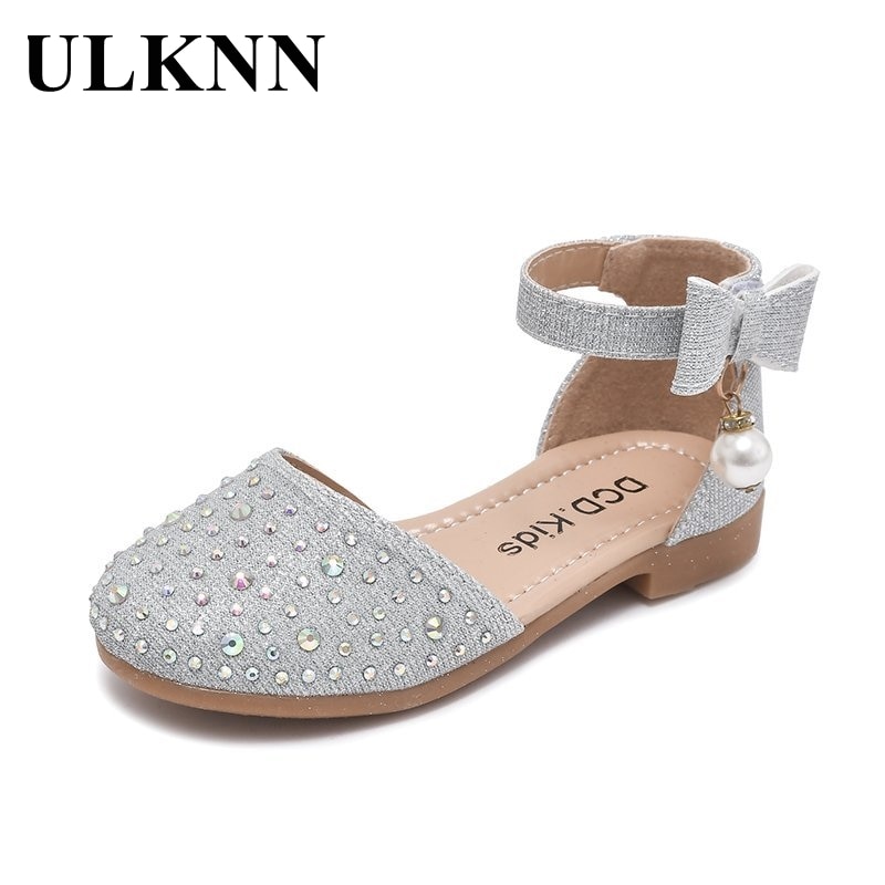 Ulknn Kinderen Leren Schoenen Mode Effen Kleur Sandalen Lente Schoeisel Voor Meisjes Kids Zomer Prinses Partij Schoenen 21-30
