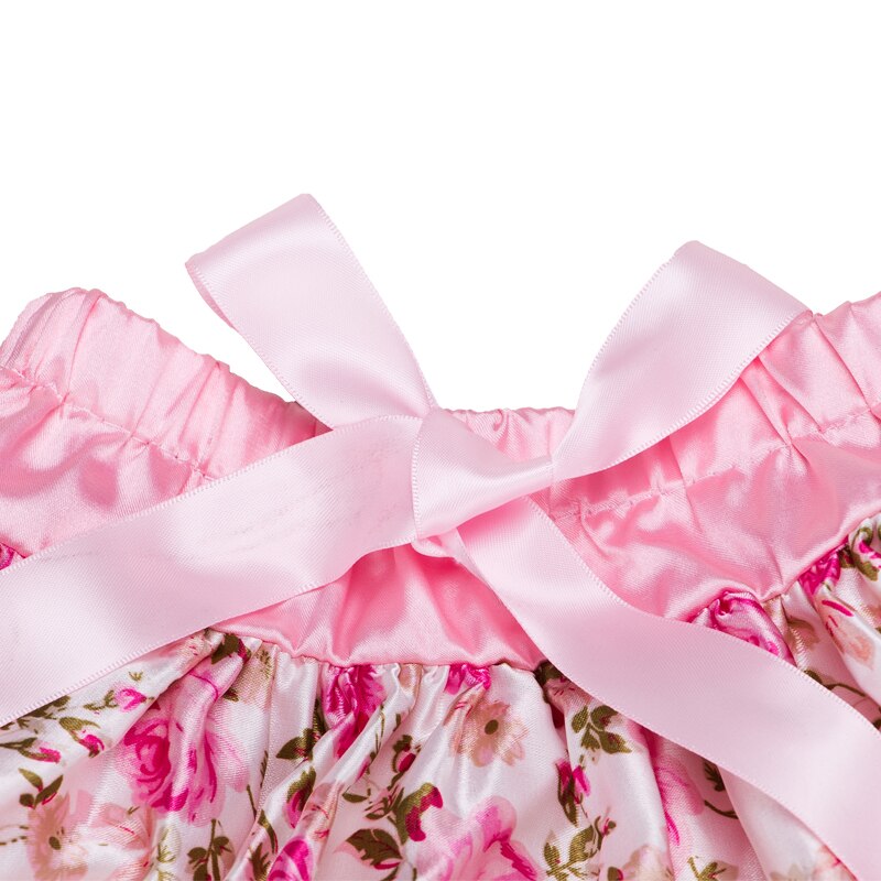 Falda tutú para bebé de Navidad, faldas con volantes con flores rosas estampadas, faldas de chifón esponjosas para niñas, ropa infantil