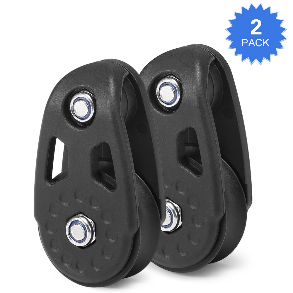 2 PCS Kayak Slide Rail Anchor Trolley Kit Pulley Blocks for Kayak Canoe Boat Quillas Surfboard Fins Surf Leash Surfing