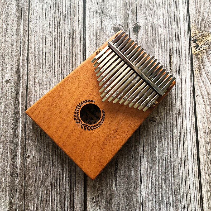 17 Key Kalimba African Solid Mahogany Thumb Finger Piano Sanza 17 keys Solid Wood Kalimba Mbira Thumb Kalimba