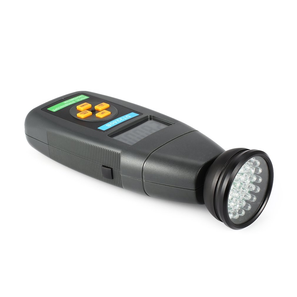 DT2240B Digital LCD Non-Contact Flash Stroboscope Tachometer Photoelectric Revolution Meter Speedometer Tester 60~40000RPM