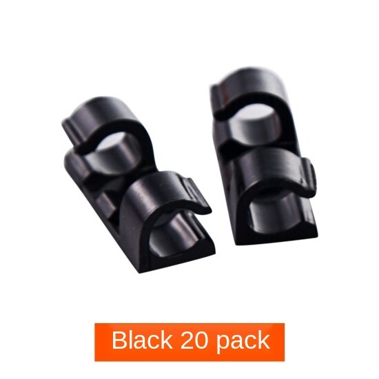 Samoprzylepne klipsy zabezpieczające organizator robić przewodów linia podsieci solidus drut kolekcja stałe klipy linie danych solidny spinka gadżety: czarny