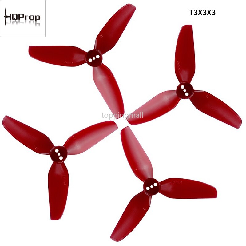 HQ Durable Prop T3X3X3 T3x4x3 3-Blade 3 / 4 Inch Propeller FPV High Efficiency for RC Helicopter Drone