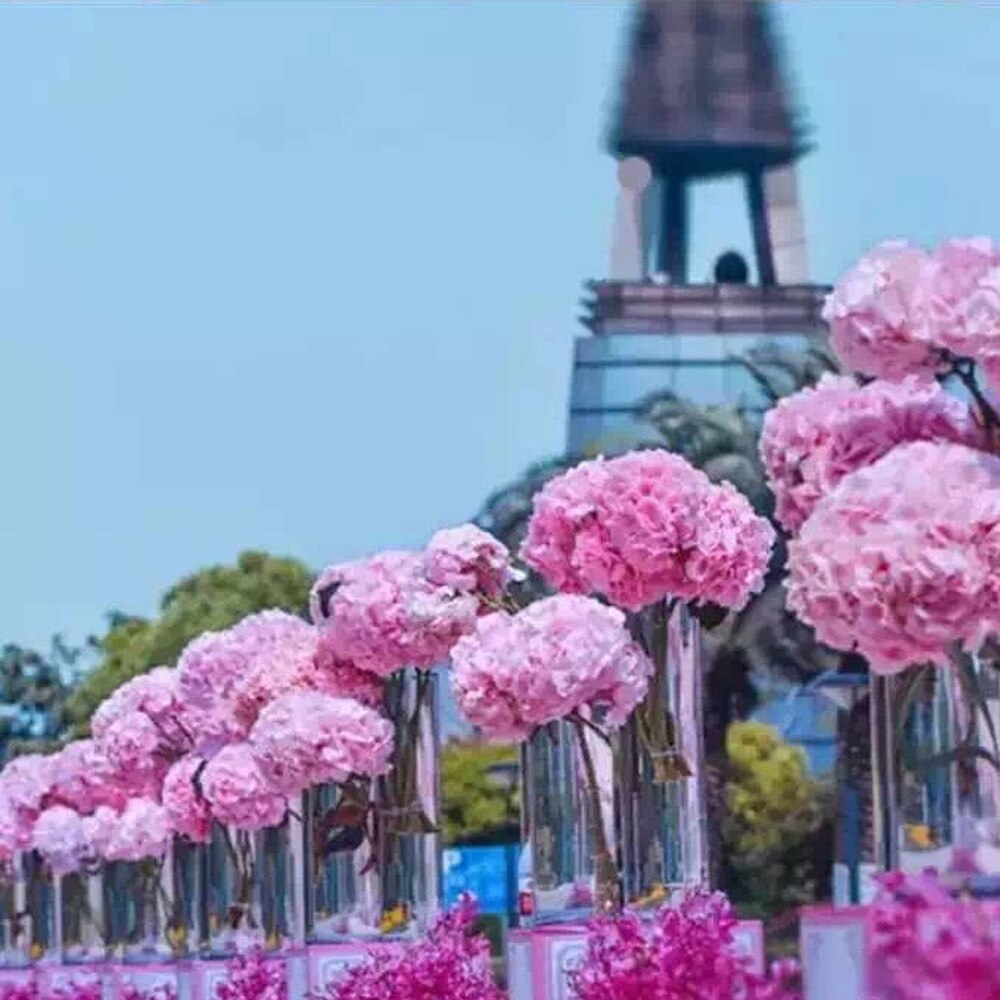 Plastik klar rund cylinder vase flaske hængende vase til plante blomst bryllupsfest soveværelse stue kontor boligindretning