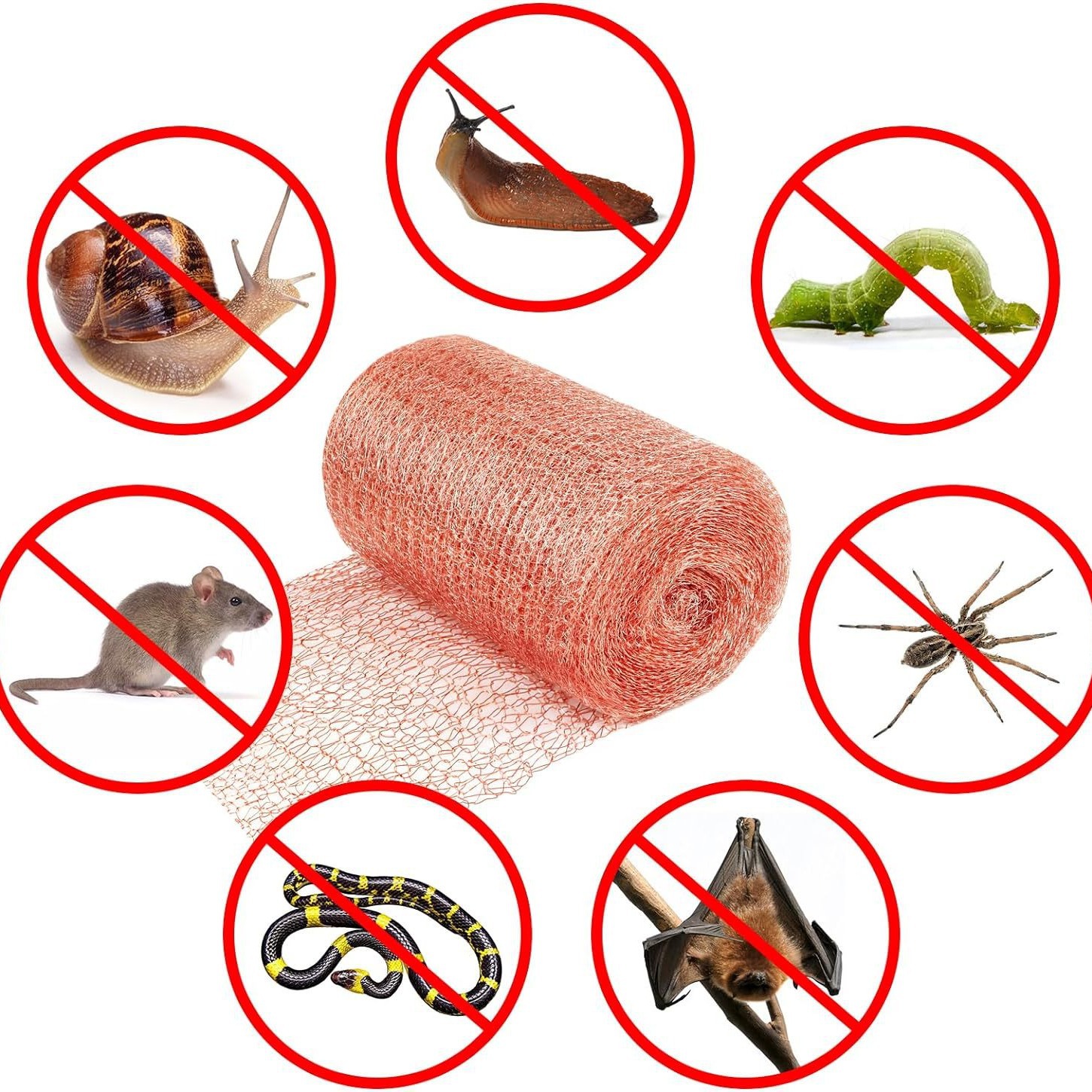 Filet de protection de Signal en treillis métallique de cuivre de 1/3m, filet en fil de cuivre Anti-escargot, filet antiparasitaire et rongeur, décor en maille de cuivre, outils de jardin