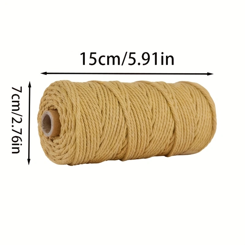 1 rolka 3mm makrama sznurek bawełniany kolorowa lina bawełniana 100m dla projektów DIY pakowanie prezentów dekoracja wnętrz