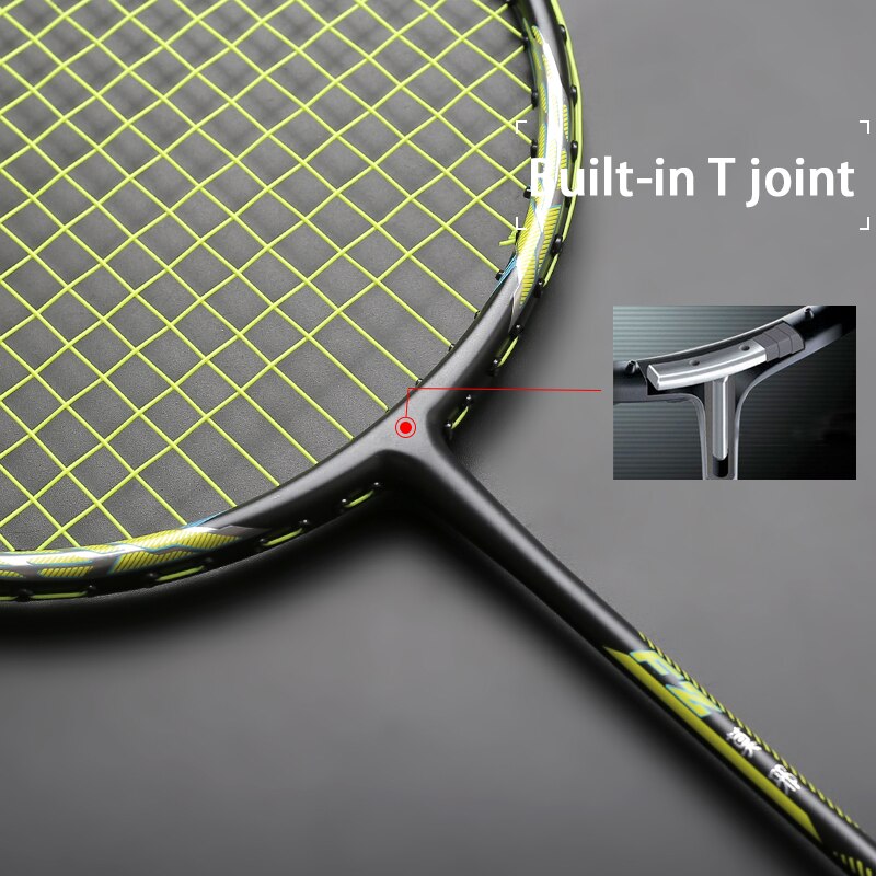 Carbon Fiber Strung Badminton Rackets Weight Light 4U 84g G5 Offensive Type Racquet 24-32LBS Rackets With Bags Speed Raquette