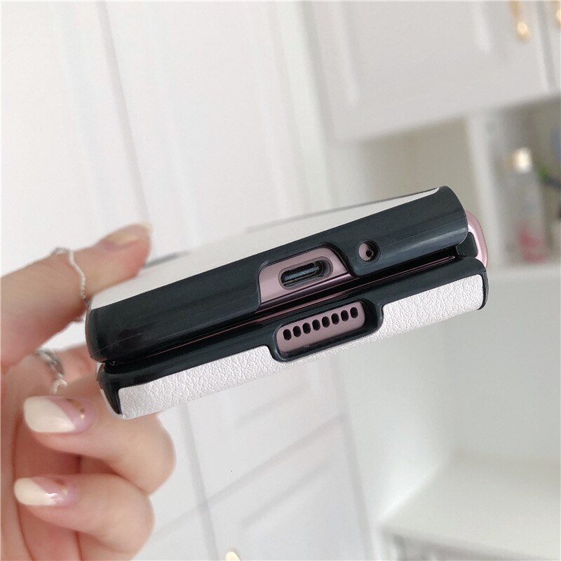 Joint name Lychee case for Samsung Galaxy Z fold 2 W21 Cover Anti-knock luxury Leather + PC Cases for fold2