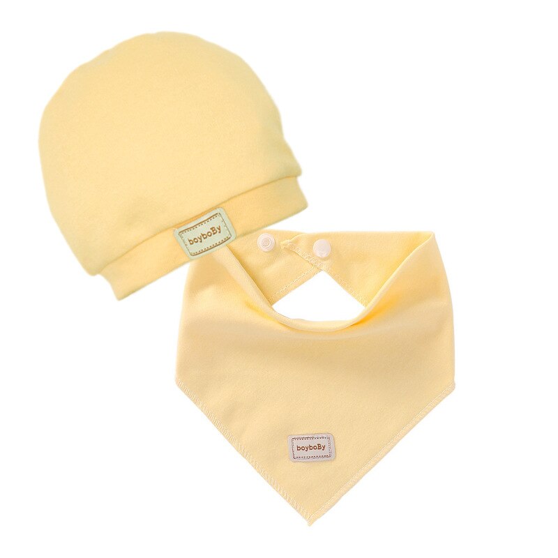 Baby Kids Towel Toddler Feeding Bib Double Combed Soft Cotton Hooded Head Absorbent Cloth Bib Suitable For 0-6 Months Solid