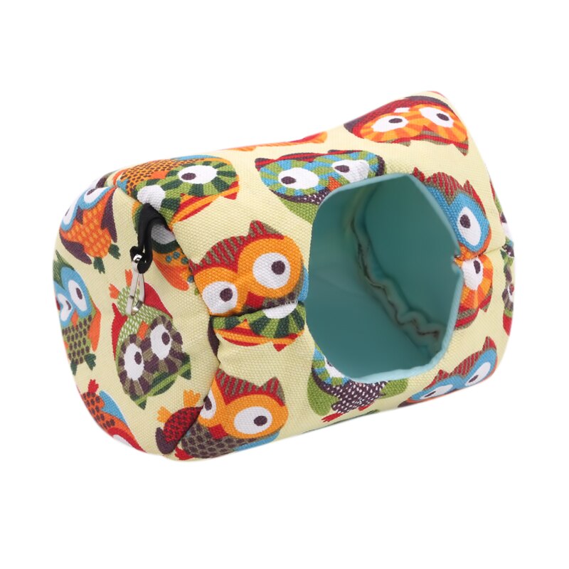 Gaiola macia da cama da cobaia para o hamster mini animal ratos ninho de rato cama casa do hamster pequenos animais de estimação produto: owl