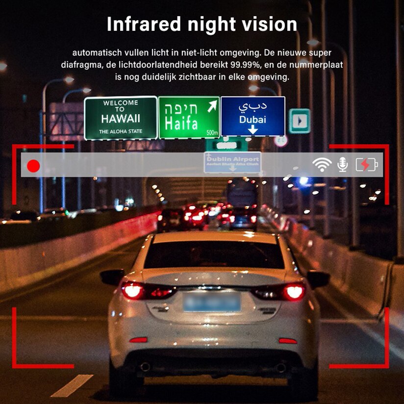 Auto DVR Wifi Clever Telefon Bindestrich Kamera Video Recorder 1080P Nachtsicht Schleife-aufnahme G-Sensor 140 ° weitwinkel Dashcam Kanzler