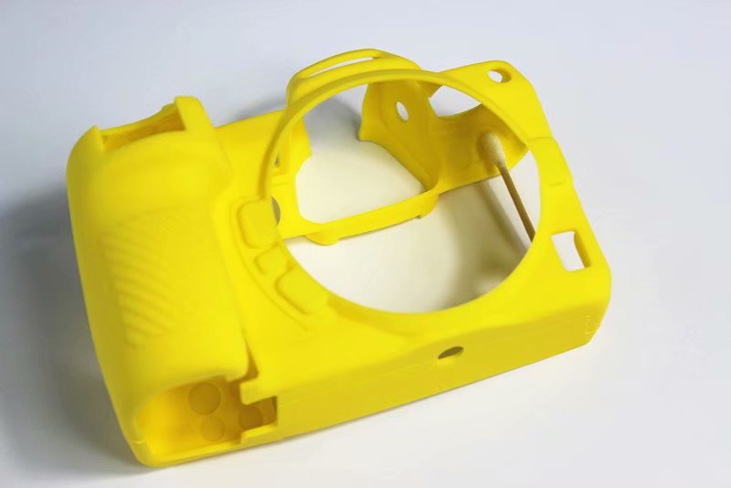 Nice Soft Camera Bag Silicone Case For Nikon Z6 Z7 Tempered glass Rubber Camera case Protective Body: Yellow