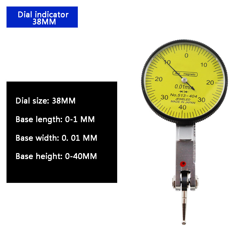 Dial Indicator Lever Calibration Indicator High Precision Dial Dial Indicator Measuring Instrument 0-0.8mm One Piece CH: Purple