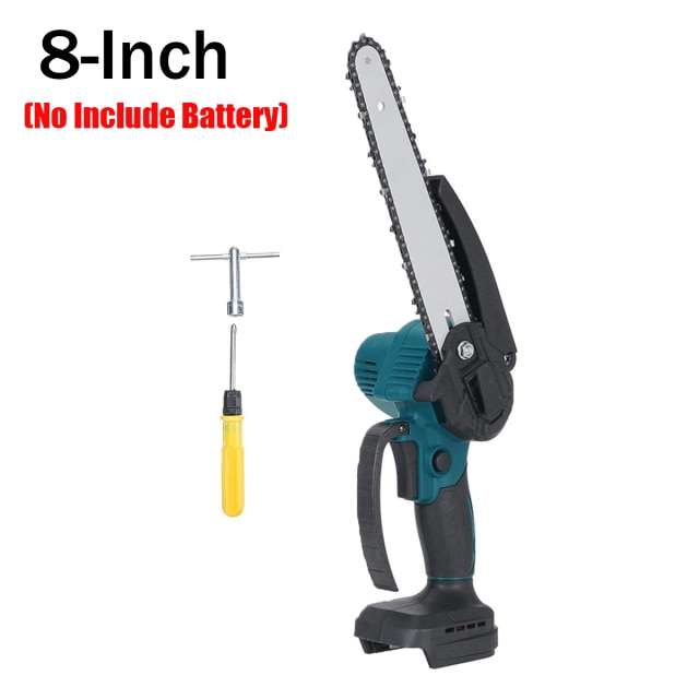 Mini tronçonneuse électrique sans fil de 8 pouces/6 pouces, vitesse Variable, travail du bois, outil de jardinage pour batterie Makita 18V: 8 Inch-No Battery