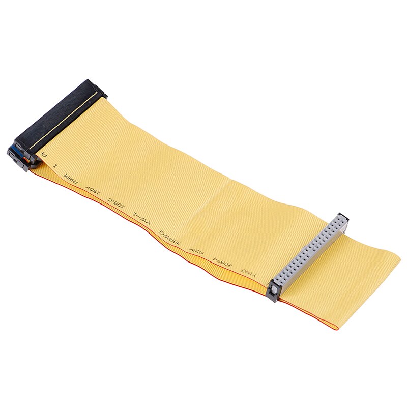 40 Pins 80 Wire PATA/EIDE/IDE Hard Drive DVD Ribbon Cable Yellow 40cm For Dual Devices Telecom Parts