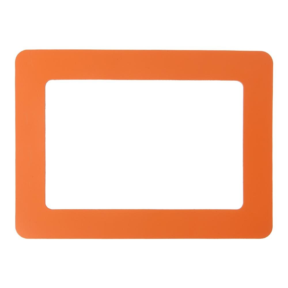 9 Kleuren Diy Kleurrijke Magnetische Foto Fotolijsten Koelkast Magneet Photoframe Thuis Woonkamer Decor: Orange