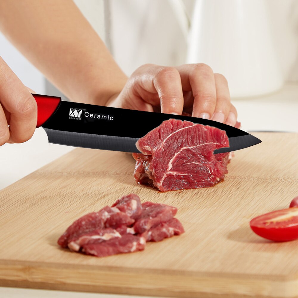 XYj-cuchillo de cerámica para cocina, juego de cuchillos de óxido de circonio para cocina, antibacterias, vegetales, de alta gama