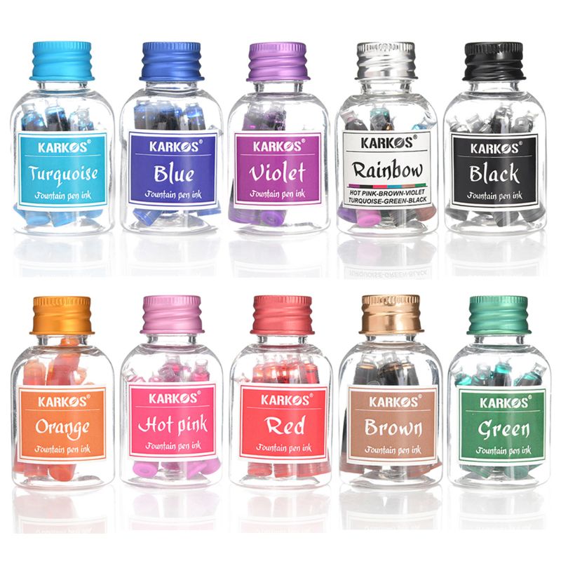 1 flasche Bunte 1ml Tinte Patrone Minen Tinte Brunnen Stift für Nachfüllen Tinten Schreibwaren Schule Bürobedarf