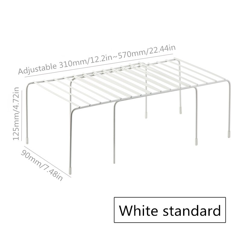 Estante de almacenamiento de cocina ajustable armario de cocina organizador de cocina de estante organizador de zapatos de armario Organizadores de ahorro de espacio