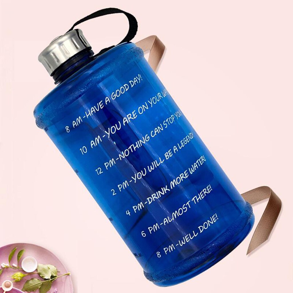73oz store vandflasker motiverende tidsmarke, bpa-fri, ikke-giftig til fitness, fitnesscenter og udendørs sport – Grandado