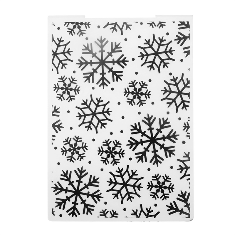Merry Christmas Snowflake Background Plastic Embossing