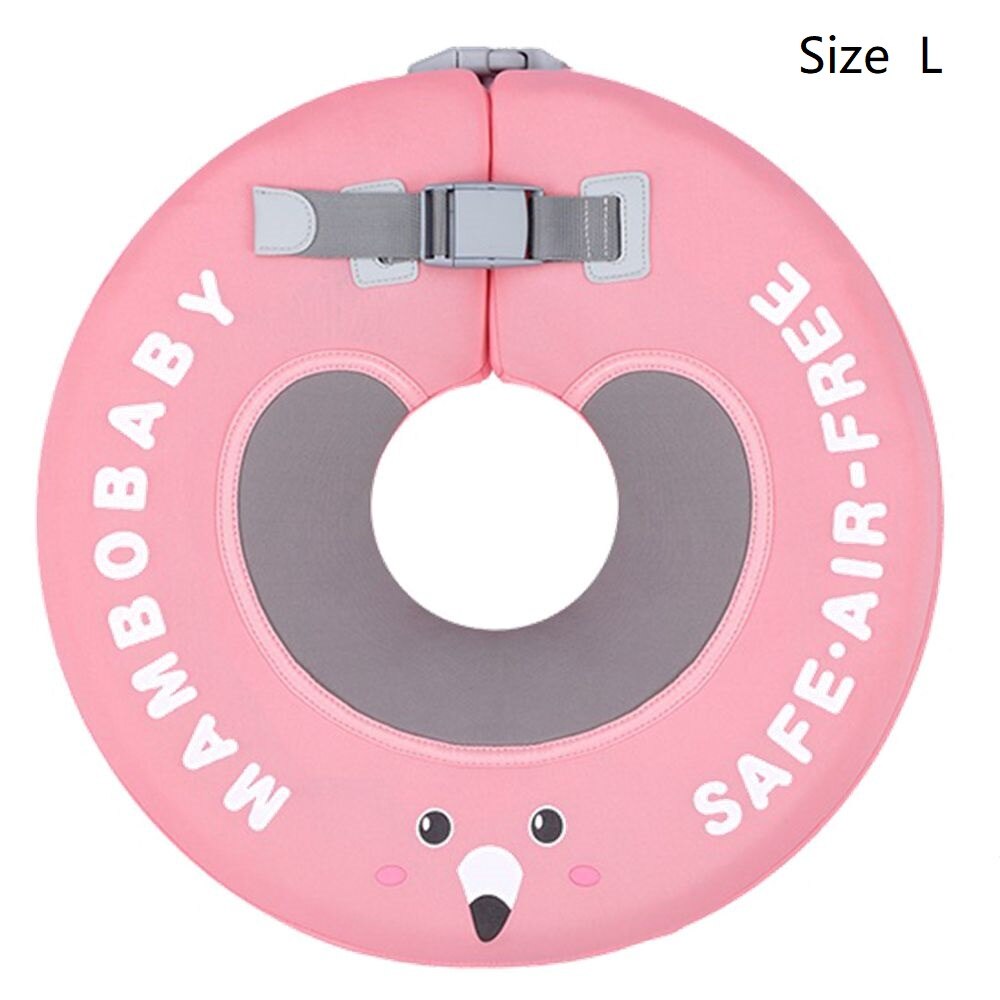 Niet-Opblaasbare bebé Hals flotador mal Zwemmen flotar Speelgoed Zwemmen entrenador Voor 0-12 maanden 0-10Kg bebé Zwemmers: Flamingo pink L
