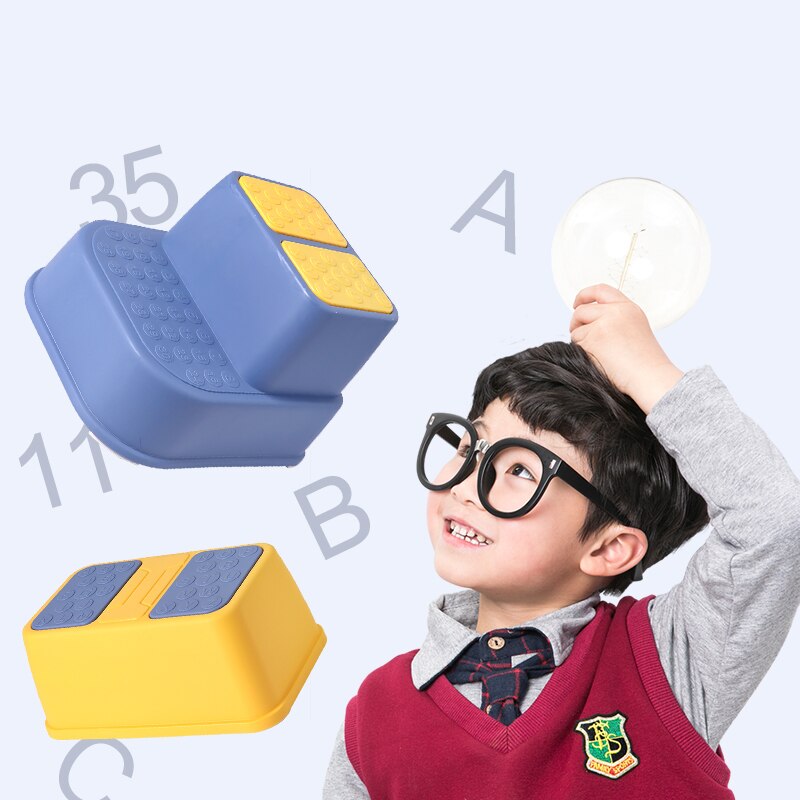 Dual Height Two Step Stool For Kids Toddler's Stool For Potty Training Baby Exercise Step Stools